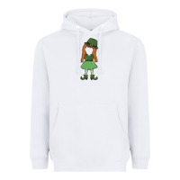 White leprechaun girl faceless Heavyweight Hoodie - MaliasSmallBusiness