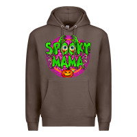 Coffee Spooky Mama Premium Hoodie - BundleAndBundleShop