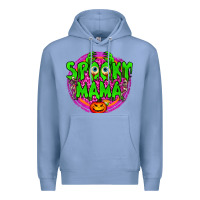 Colony Blue Spooky Mama Premium Hoodie - BundleAndBundleShop