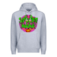 Heather Grey Spooky Mama Premium Hoodie - BundleAndBundleShop