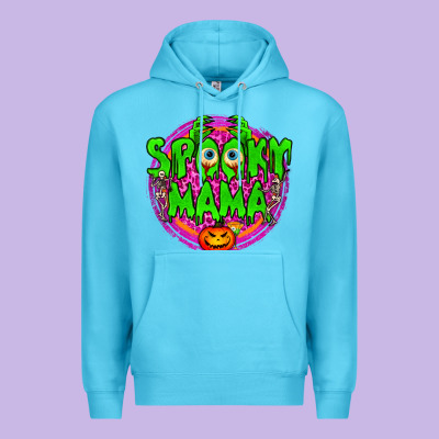 Spooky Mama Premium Hoodie Designed By Bundleandbundleshop