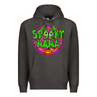 Smoke Spooky Mama Premium Hoodie - BundleAndBundleShop