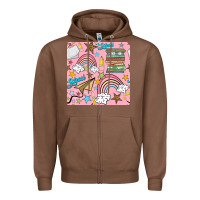 Chestnut school with rainbow seamless pattern Zipper Hoodie - BundleAndBundleShop