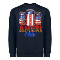 Navy Ameri can Heavyweight Sweatshirt - texasbilliewilder