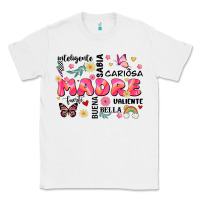 White ella es mama Classic Tee - JahusDesignShop