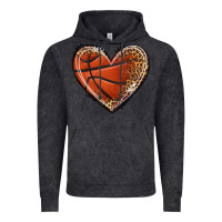 Vintage Black basketball heart Vintage Hoodie - texasbilliewilder