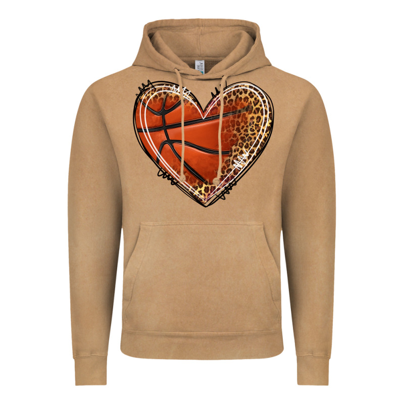 Basketball Heart Vintage Hoodie by texasbilliewilder | Teevron