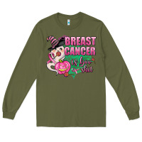 Army Green breast cancer is boo shit Long Sleeve Tee - AdoDesignShop