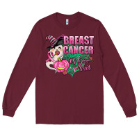 Burgundy breast cancer is boo shit Long Sleeve Tee - AdoDesignShop