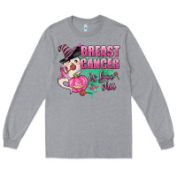 Heather Grey breast cancer is boo shit Long Sleeve Tee - AdoDesignShop