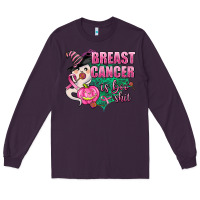 Plum breast cancer is boo shit Long Sleeve Tee - AdoDesignShop