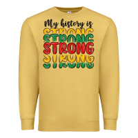 Antique Gold my history is strong Premium Sweatshirt - MaliasSmallBusiness