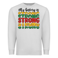 Dove Grey my history is strong Premium Sweatshirt - MaliasSmallBusiness
