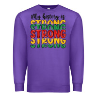 Purple my history is strong Premium Sweatshirt - MaliasSmallBusiness