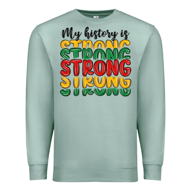 My History Is Strong Premium Sweatshirt by MaliasSmallBusiness | Teevron