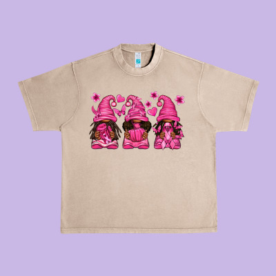 Breast Cancer Afro Gnomies Urban Heavy Tee Designed By Texasbilliewilder