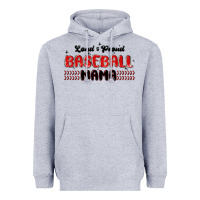 Heather Grey loud and proud baseball mama Heavyweight Hoodie - MaliasSmallBusiness