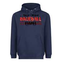 Navy loud and proud baseball mama Heavyweight Hoodie - MaliasSmallBusiness