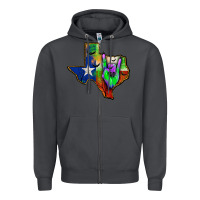Smoke texas map halloween Zipper Hoodie - JahusDesignShop