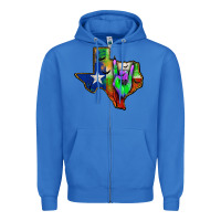 True Royal texas map halloween Zipper Hoodie - JahusDesignShop