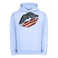Pigment Grape Ice Vintage American Flag Lips Urban Hoodie - Bettercallsaul