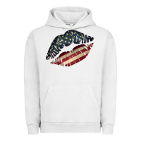 Pigment Lunar Rock Vintage American Flag Lips Urban Hoodie - Bettercallsaul