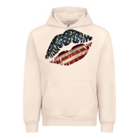 Sandshell Vintage American Flag Lips Urban Hoodie - Bettercallsaul