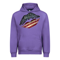 Tulip Vintage American Flag Lips Urban Hoodie - Bettercallsaul