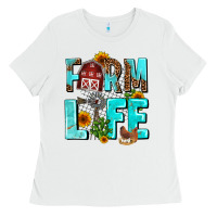 White farm life Ladies Tee - AdoDesignShop
