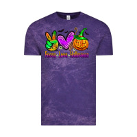 Cloud Purple peace love halloween Vintage Tee - Zillion Design Studio