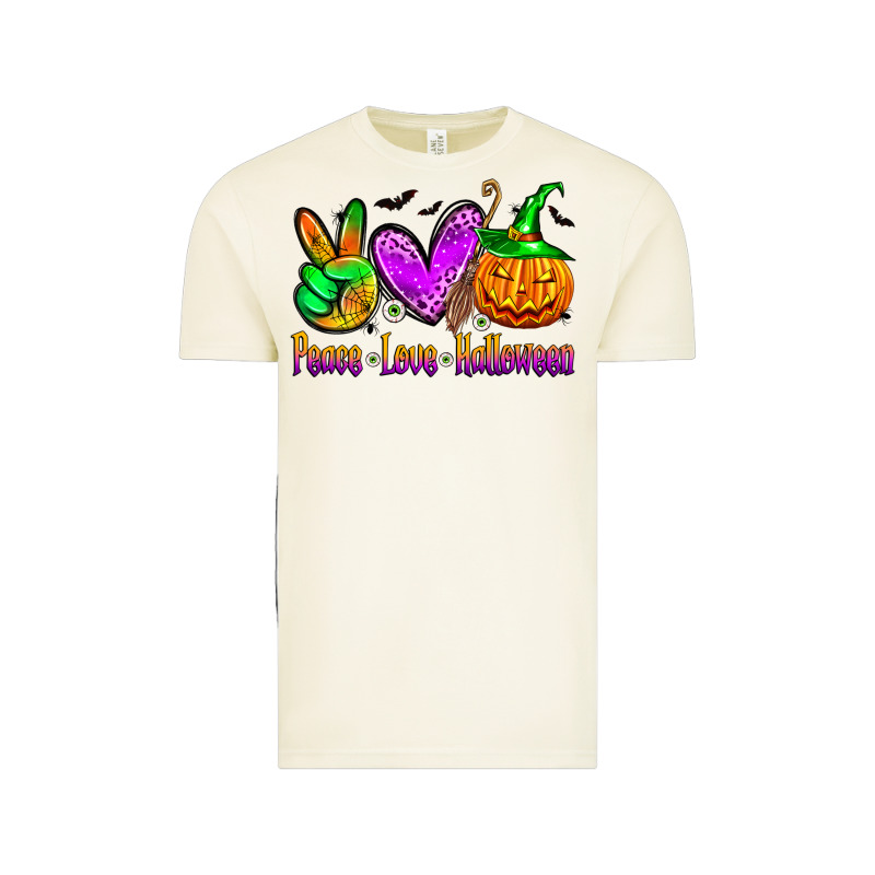 Peace Love Halloween Vintage Tee by Zillion Design Studio | Teevron