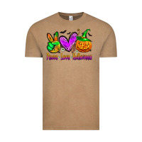 Vintage Coffee peace love halloween Vintage Tee - Zillion Design Studio