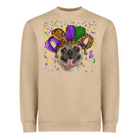 Mushroom mardi gras hat pug Heavyweight Sweatshirt - RanaPortraitStore