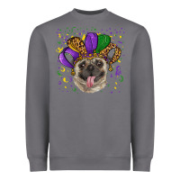 Storm mardi gras hat pug Heavyweight Sweatshirt - RanaPortraitStore