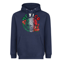 Navy mexico Heavyweight Hoodie - MaliasSmallBusiness