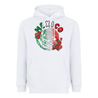 White mexico Heavyweight Hoodie - MaliasSmallBusiness