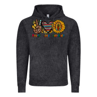 Vintage Black peace love sunshine Vintage Hoodie - JahusDesignShop