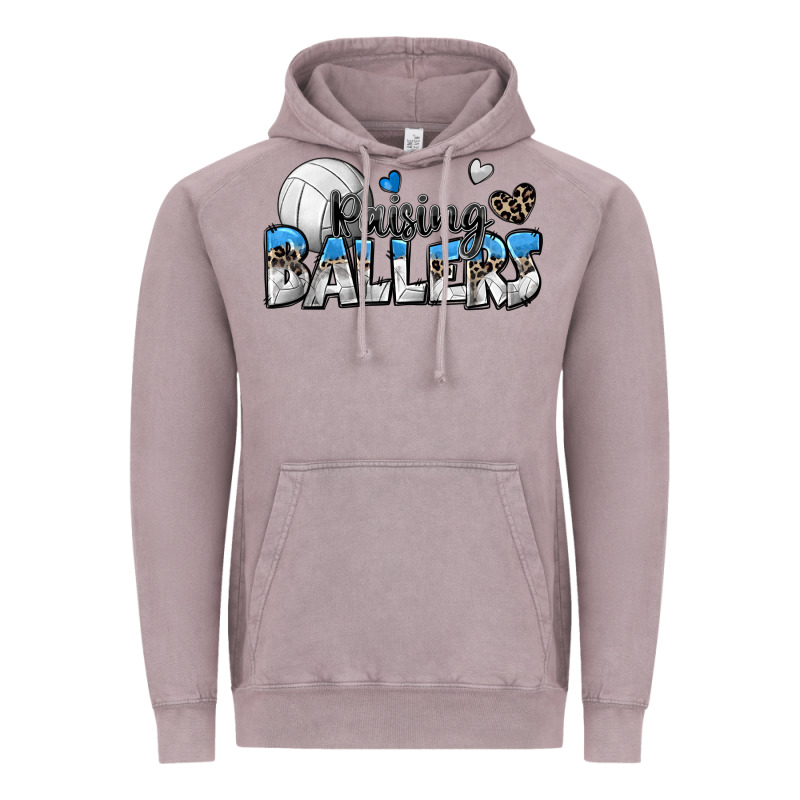 Raising Ballers Volleyball Vintage Hoodie by Zillion Design Studio | Teevron