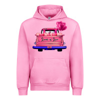Fuchsia Pink Loads Of Love Valentine's Day Truck Urban Hoodie - Bettercallsaul