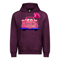 Mauve Wine Loads Of Love Valentine's Day Truck Urban Hoodie - Bettercallsaul