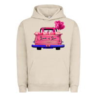 Pigment French Oak Loads Of Love Valentine's Day Truck Urban Hoodie - Bettercallsaul