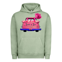Pigment Oil Green Loads Of Love Valentine's Day Truck Urban Hoodie - Bettercallsaul