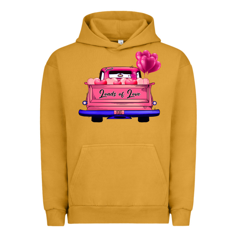 Loads Of Love Valentine's Day Truck Urban Hoodie by Bettercallsaul | Teevron