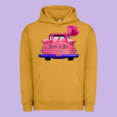 Loads Of Love Valentine's Day Truck Urban Hoodie Designed By Bettercallsaul