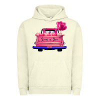 Pigment Pistachio Loads Of Love Valentine's Day Truck Urban Hoodie - Bettercallsaul