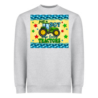 Heather Grey just a boy who loves tractors Heavyweight Sweatshirt - Zillion Design Studio