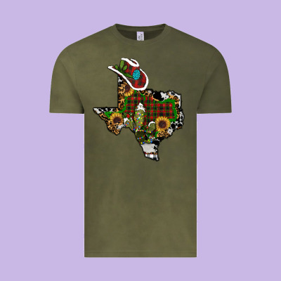 Christmas Texas Vintage Tee Designed By Ranaportraitstore