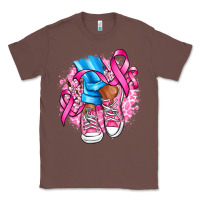 Chestnut cancer ribbon pink converse and flowers Classic Tee - AdoDesignShop