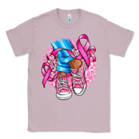 Lilac cancer ribbon pink converse and flowers Classic Tee - AdoDesignShop