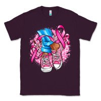 Plum cancer ribbon pink converse and flowers Classic Tee - AdoDesignShop
